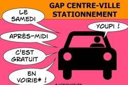 Gap : Parking gratos Samedi aprem